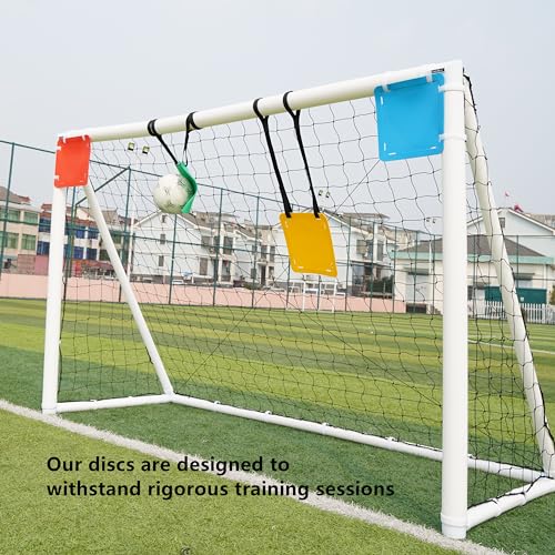 Soccer Goal Shooting Target Discs Sports Goal Reactive Agility Training: Enhance Accuracy and Agility for Lacrosse, Hockey, Soccer, Baseball