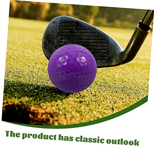 5pcs Golf Ball Professional Training Ball Replaceable Golfing Ball Colored Ball Outdoor Training Ball Professional Double-Layer Ball Daily Use Practicing Ball Synthetic Rubber