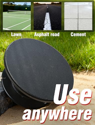 VAIIO Professional Tennis Trainer - Full Metal Portable Solo Rebounder with 3 High-Elastic String Balls, Ideal for Adults, Kids, Beginners & Advanced Players - color: Black