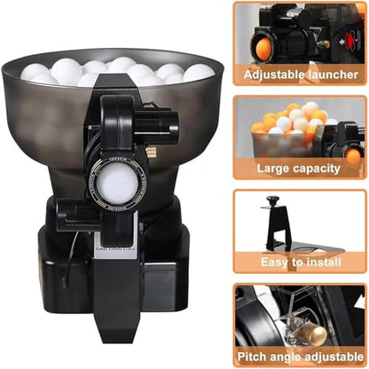 Ping Pong Robot, Automatic Table Tennis Robot Machine, HP-07 Ping Pong Machine with 36 Different Spin Balls Table Tennis Robots Automatic Ball Machine for Training