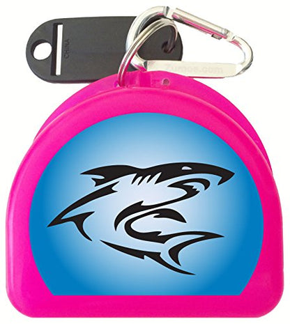 Mouth Guard Case Mouthguard Case Retainer Case - Shark - color: Pink