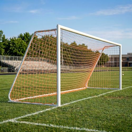 Cannon Sports Heavy Duty Soccer Goal Net 24x8 - Full Size Replacement Soccer Net - Weatherproof – 2 Professional Soccer Replacement Goal Nets