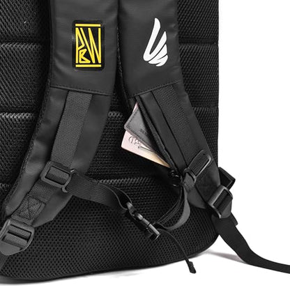 Courtside Pickleball x Pickleball Will Collab backpack with built-in folding chair(up to 300lb). For Men & Women w/Fence Hook/Safety Pockets/Fits 2+ Paddles/Shoes/bottle pockets/waterproof shell.