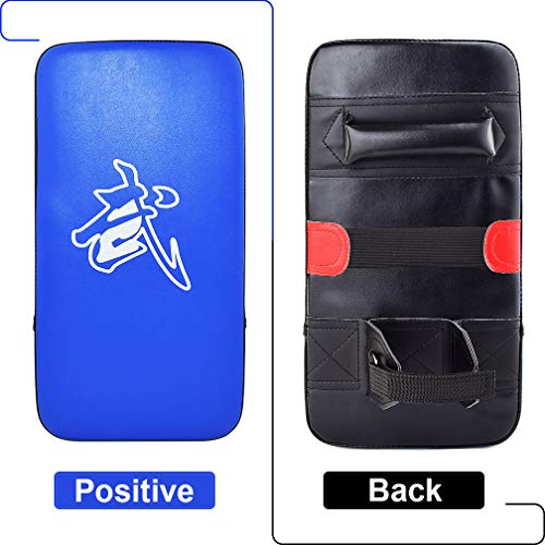 TLBTEK Taekwondo Kick Shield - Muay Thai MMA Karate Kickboxing Training Pads - Curved Leather Strike Shield