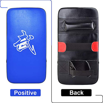 TLBTEK Taekwondo Kick Shield - Muay Thai MMA Karate Kickboxing Training Pads - Curved Leather Strike Shield