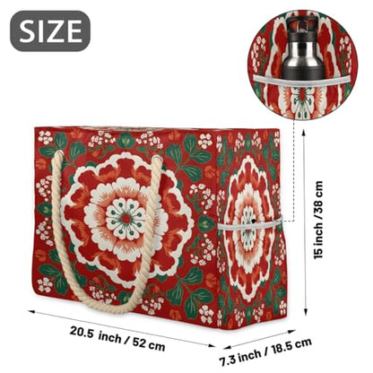 Beach Bag Waterproof Sand-proof Canvas Tote Lightweight Shoulder Bag Suitable for Family outdoor travel - color: B2