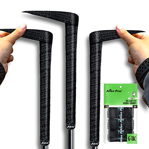 Alien Pros Golf Grip Wrapping Tapes - Innovative Golf Club Grip Solution - Enjoy a Fresh New Grip Feel in Less Than 1 Minute - style: 3-Pack Black Stars