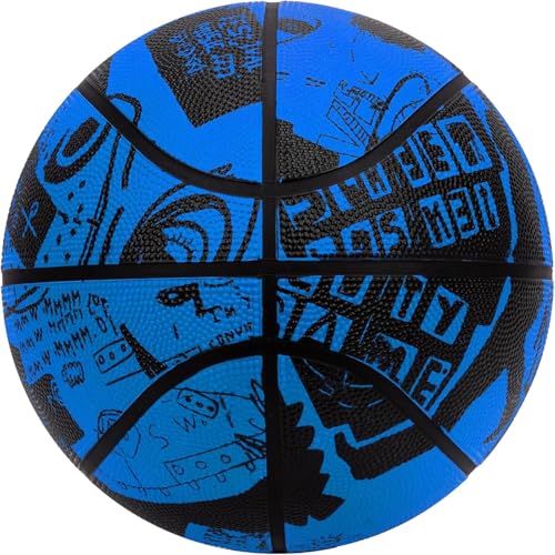 AND1 Street Art Rubber Basketball: Official Regulation Size 7 (29.5 inches) Rubber Basketball - Deep Channel Construction Streetball, Made for Indoor Outdoor