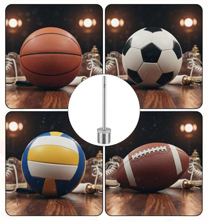 Air Pump Attachments, 4PCS Inflation Ball Pump Needles & Nozzle Adapters for Balloons, Bike Tires and Inflatable Toys, Basketball Pump Needles