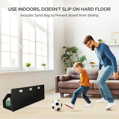ZivPlay Soccer Rebounder Board Soccer Wall Kick Back Trainer with 2 Rebound Angles for Ball Passing and Bounce Back Training - size: 32 x 12 inch