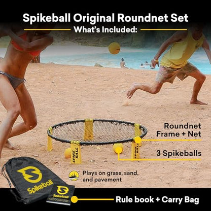 Spikeball 3 Ball Original Roundnet Game Set - Includes 3 Balls, net and Bag