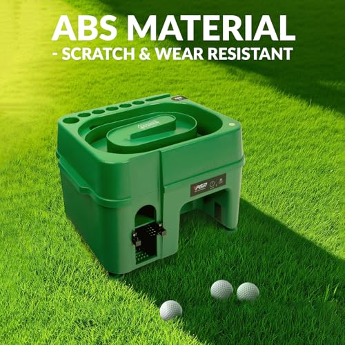PGM Infrared Automatic Golf Ball Dispenser, Automatic Golf Tee Machine with Rechargeable Battery, Phone Holder & Large Capacity for Driving Range, Indoor & Outdoor Practice