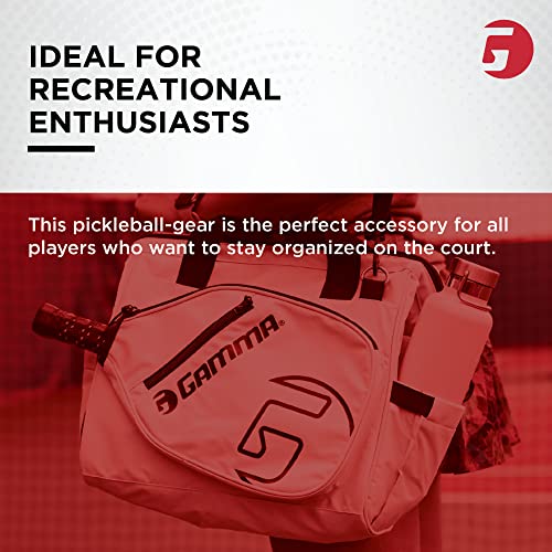 Gamma Sports Tour Tote Bag, Pickleball Bag for Pickleball Paddles, Gear, and Clothes, White
