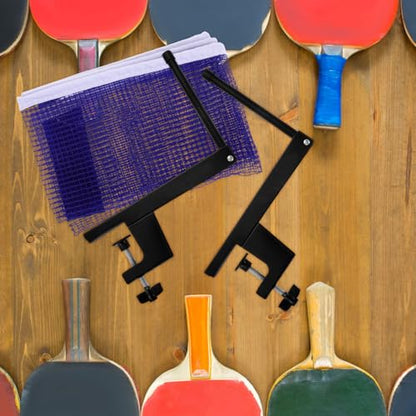 Generic Portable Table Tennis Net Set Use Easy Setup for Training and Competition Includes Net and Posts for Versatile Play