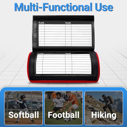 Multicolor Football Play Wristband, Softball Wristbands for Signs, Football Quarterback Play Wristbands for Youth and Adult with 3 Compartments