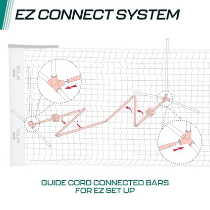 Orca Pickleball Nets Multiple Styles, Full Court and Half Court Sets, Perfect for Indoor and Outdoor Pickleball Games - style: 12.5 Ft. Pickleball Net