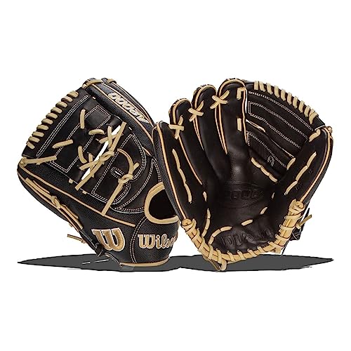 Wilson A2000 Pitcher's Baseball Gloves - color: Black/Blonde, size: 12"