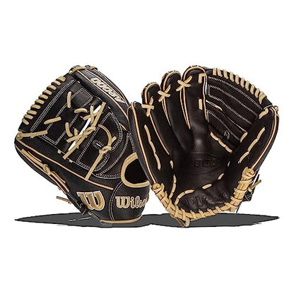 Wilson A2000 Pitcher's Baseball Gloves - color: Black/Blonde, size: 12"