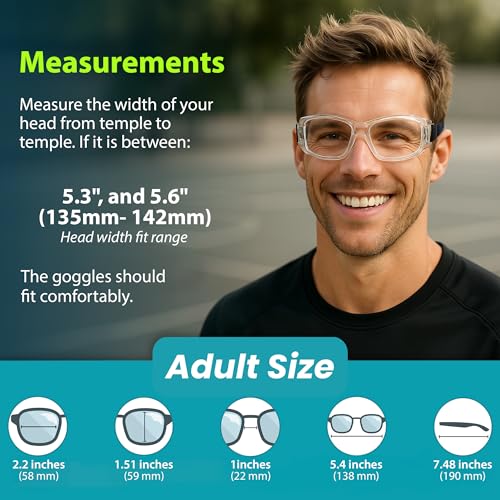 BLUE CUT Safety Outdoor Sports Goggles Unisex Anti Fog Ideal For Basketball Racquetball - color: Gray