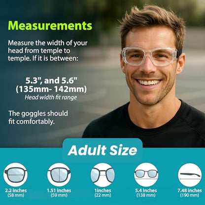 BLUE CUT Safety Outdoor Sports Goggles Unisex Anti Fog Ideal For Basketball Racquetball - color: Gray