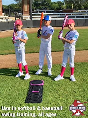 Swing Perfecting Batting Trainer for Softball and Baseball, Back Foot Rotation, Power Hitter Plate, Baseball Training Equipment - for All Ages