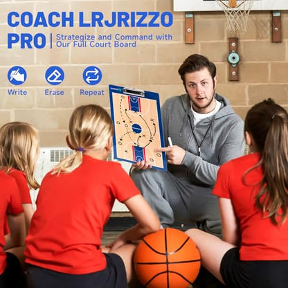 Basketball Dry Erase Coaches Clipboard, Basketball Clipboard for Coaches Double-Sided Basketball White Board for Coaches Writable and Erasable Basketball Dry Erase Board for Coaches Gift - style: Basketball