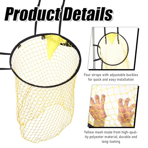 Soccer Training Net Corner, Top Bins Soccer Goal Target, Soccer Train Goal for Passing, Shooting, Accuracy Practice Equipment, Easy to Attach and Detach