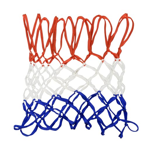 THUNDERBAY 18 inch Standard Double Spring Flex Reinforced Wall Mounted Basketball Rim, Two Nylon Nets Include One Nightlight Basketball Net - style: Basketball Rim with Protective Plate