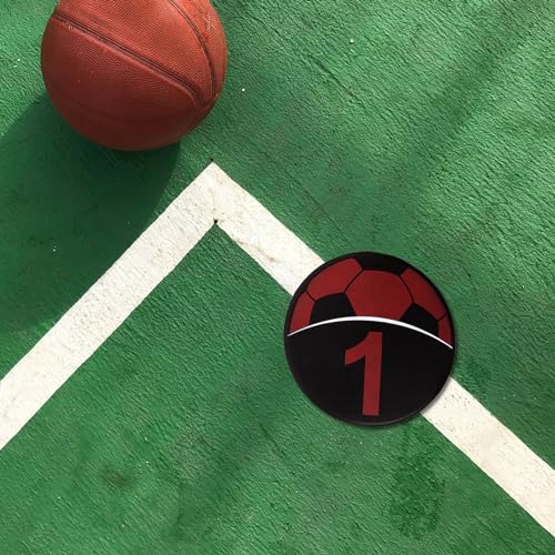 Sosoport 5pcs Markers for Soccer Training Smooth Edges Tpe Material for Football Basketball and Agility Drills