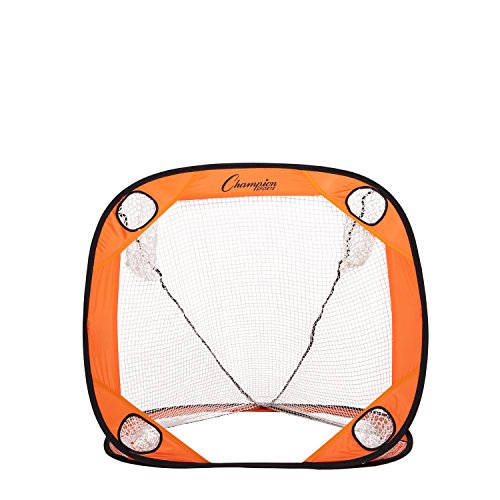 Champion Sports Lacrosse Training Goal: Pop Up & Backyard Shooting Net