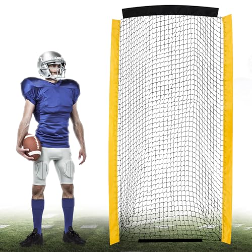 MorningRo Football Net Without Frame Football Kicking Cage Replacement Net Deep Pocket for Kicking Cage Practice