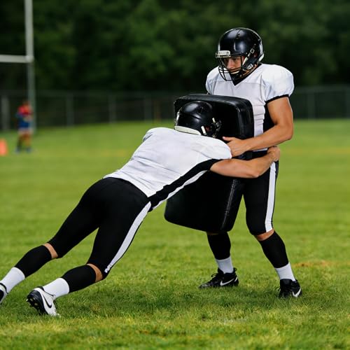 Basketball Pads for Training - Football Blocking Pad Training Equipment with Handles, 24"x16" Denser Softer Foam Shield for Lacrosse, Hockey, Martial Arts - Tackle Dummy Kick Pad. (1 Pcs)