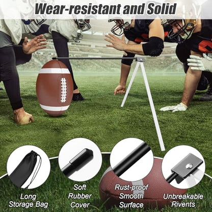 Football Kicking Tee Holder, Metal Football Kicking Stand for Field Goal Kickers Tee Stand, Foldable Field Goal Place Kicks Holder for Kickoff