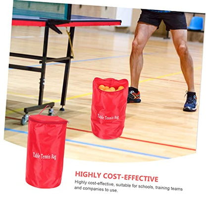 Abaodam Portable Pingpong Ball Holder Bag Zipper Sports Ball Organizer for Table Tennis Lightweight and Convenient Carrying for Training and Games