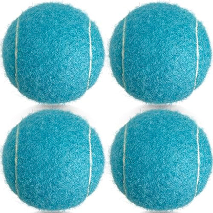 4 Pack Tennis Balls - Long Lasting Practice Balls for Tennis Beginners, Tennis Training Balls, Dog Fetch Toys
