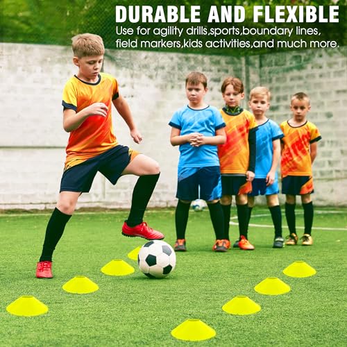 X-UMEUS Agility Ladder Speed Training Equipment Set-20ft Agility Ladder,12 Soccer Cones,4 Hurdles, Jump Rope, Running Parachute| Basketball Football Soccer Training Equipment for Kids Youth Adults - color: Optic Green