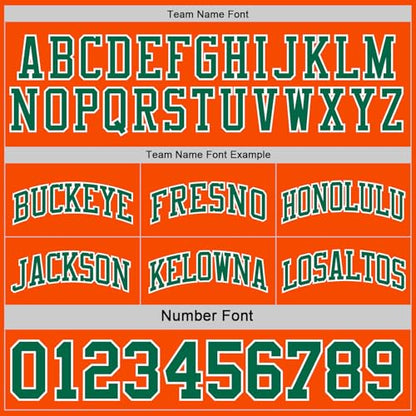Custom Reversible Basketball Jerseys Men Youth, Personalized Sports Shirts Team Uniforms Printed Name Logo Number - color: Green and Orange
