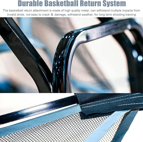 Basketball Hoop Returner Return Attachment Shooting Machine Metal Rebounder Sport for ＆ Rim