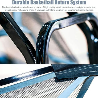 Basketball Hoop Returner Return Attachment Shooting Machine Metal Rebounder Sport for ＆ Rim