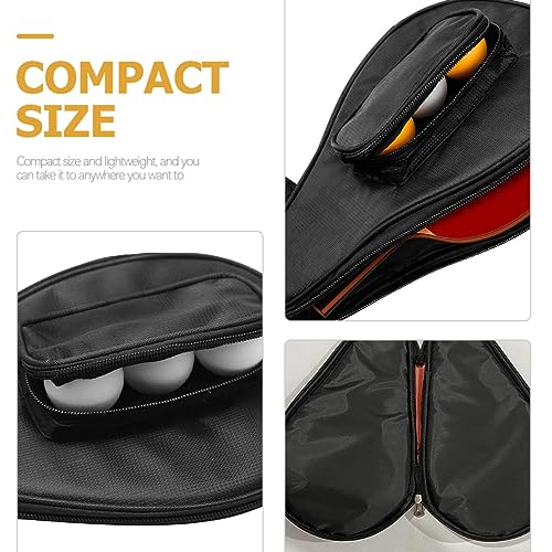 KICHOUSE Tennis Racket Bags Table Tennis Paddle Case Bat Organizing Bag Fixed Storage Case