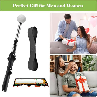Golf Swing Training Aid - Retractable Grip Trainer with Click Feedback Portable & Right Handed Perfect for Beginners Indoor/Outdoor Use Golf Sure Stance Beginner