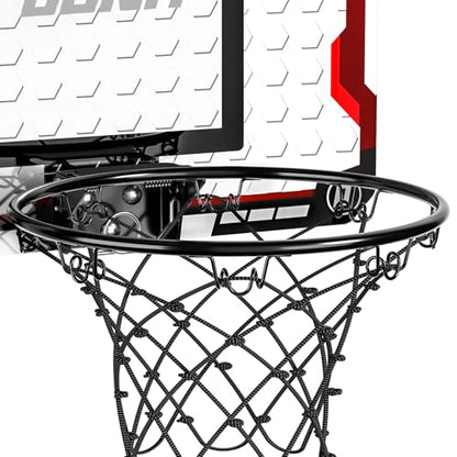 TEMI Indoor Basketball Hoop for Kids, Door Room Basketball Hoop,Mini Basketball Hoop with 4 Balls, Basketball Toys for 3 4 5 6 7 8 9 10 11 12 Year Old Boys