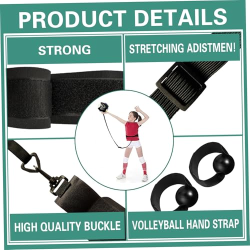 Volleyball Training Equipment Set, Solo Practice Volleyball Training, Includes Setter, Serve Trainer Practice Serving, Setting & Spiking, Rebounder