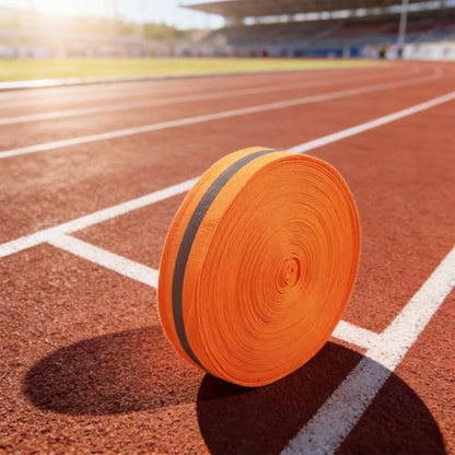 3.3ft Reflective Sports Boundary Tape Polyester Webbing for Beach Volleyball Track Finish Line Running Field Marking Green