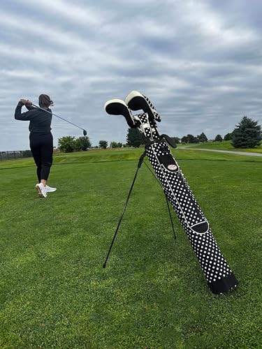 Taboo Fashion Sunday Golf Bags for Women - Lightweight Golf Range Bag with Self Flexing Stand and Shoulder Strap for Driving Range, Par 3 or Executive Course - color: City Lights