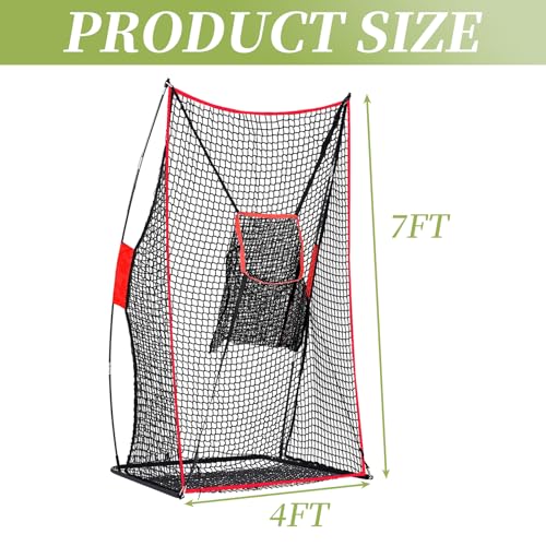 Football Kicking Cage: Quarterback Training Net for Passing Accuracy, Outdoor Practice for Youth & Adults - size: 7x4FT with Target