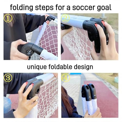 Soccer Goal, Small Foldable Goal for Kids, Kids Goals for The Backyard/Indoor/Outdoor, Mini Soccer Toys Gifts for Children