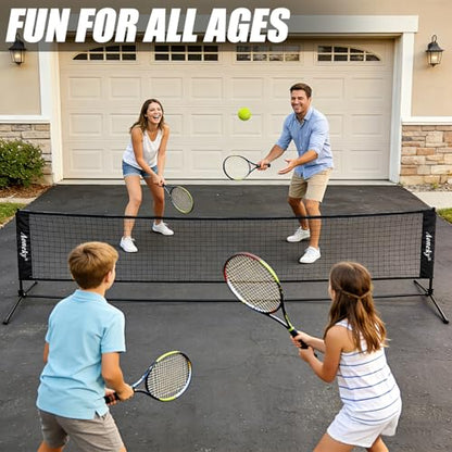 Aoneky Mini Portable Tennis Net for Driveway - Kids Soccer Tennis Net - Pickleball Net - size: 10 Feet