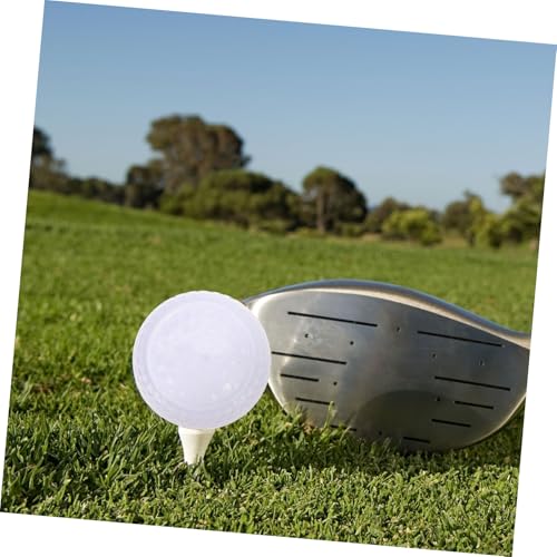 2Pcs Flat Design Golf Training Balls Lightweight Synthetic Rubber Practice Aids for Indoor Putting and Portable Golf Accessories for Men