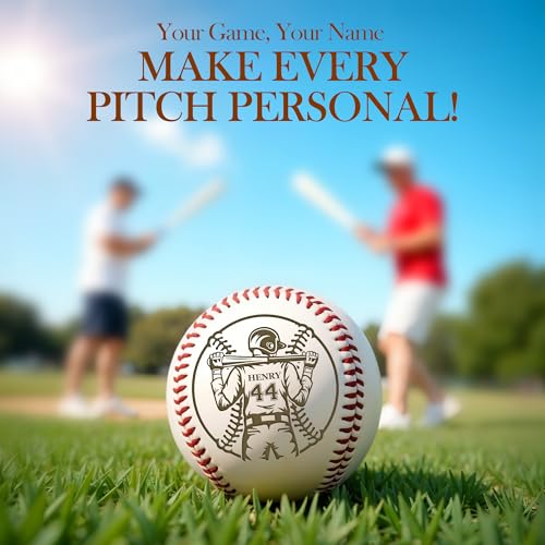 Personalized Baseball Ball with Custom Name, Engraved Ball, Personalized Baseball Gifts for Team, Coach, Player, Senior, Custom Award Trophy, Engraved Gift Thank You Coach - style: Custom Name